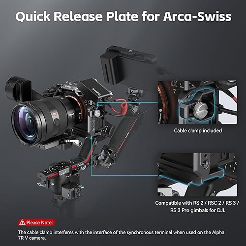 Miniatura 4 de SmallRig Kit de jaula con abrazadera de cable para Sony Alpha 7R VAlpha 7 IVAlpha 7S III, jaula de cámara con múltiples puntos de montaje de