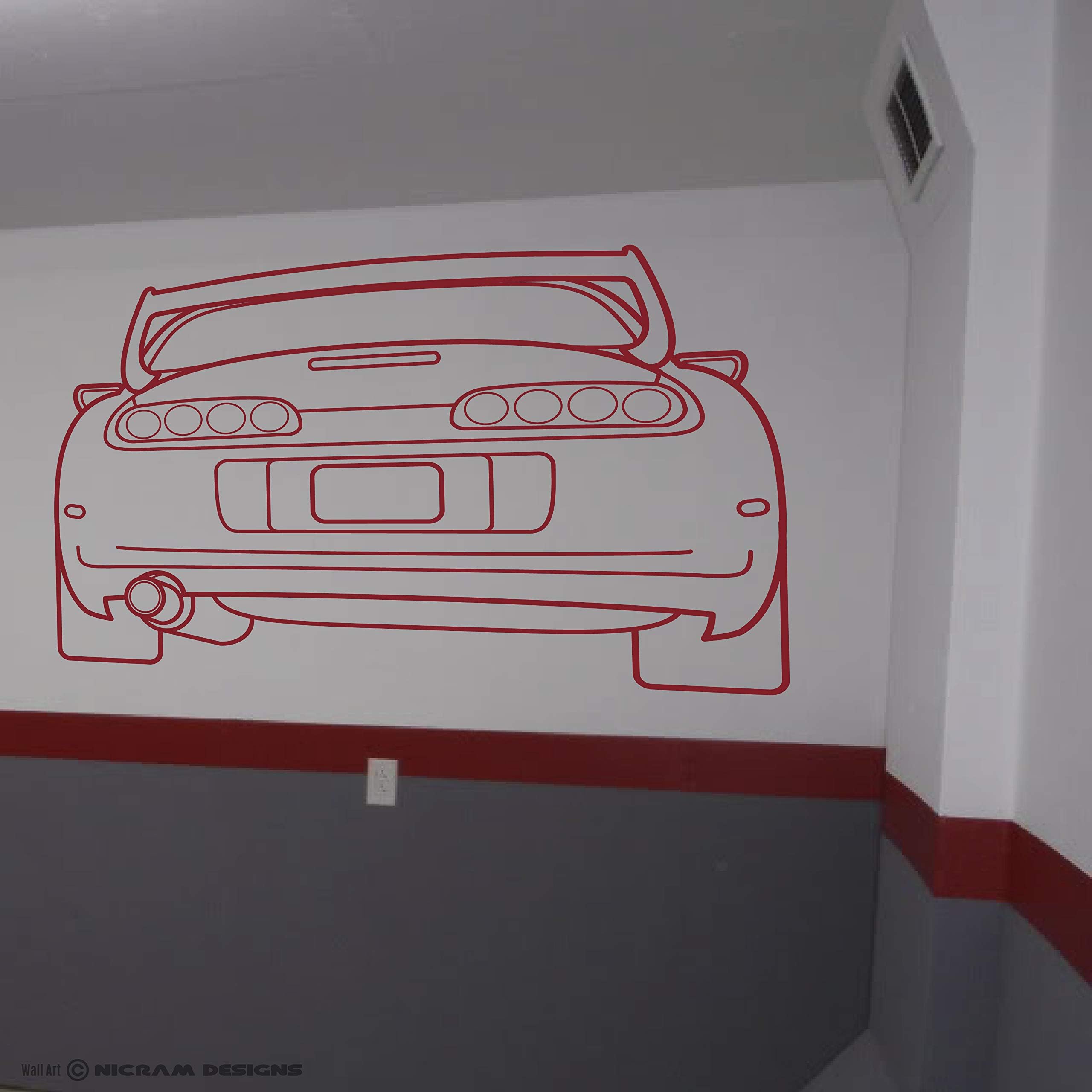 Supra Wall Art Vinyl Sticker Workshop Decal - 17 Colours - 2 Sizes (Standard, Black)