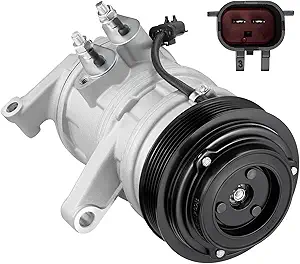 BDFHYK 68357 Air Conditioning A/C Compressor with Clutch Compatible with Jeep Grand Cherokee 2005-2007, Commander 2006-2007, Compatible with Chrysler Aspen 2007, 3.7L 4.7L