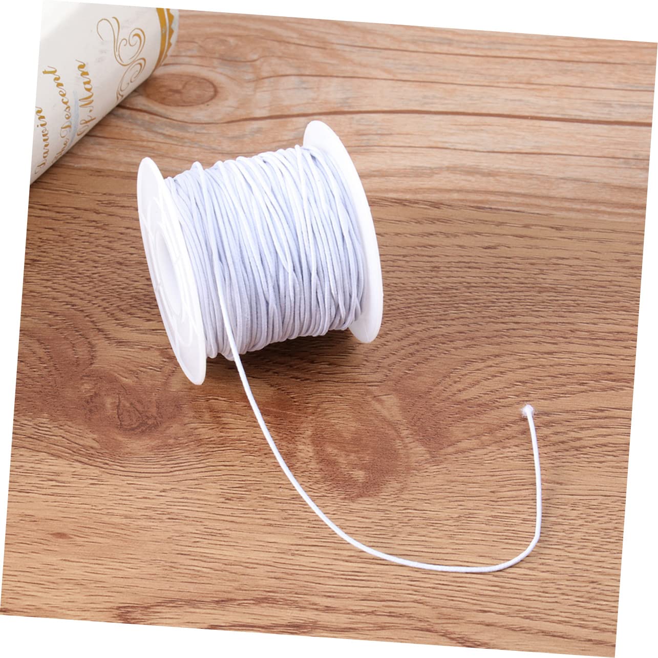 HOMSFOU 2 Sätze Elastisches Schmuckband Für Armbänder Und Für DIY Schmuckprojekte Party Dekoration Und Bastelarbeiten Schwarz Und Weiß 2 Rollen * 2