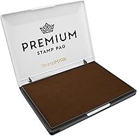 Vista 7 de Almohadilla de sello prémium tamaño mediano 3 x 4 pulgadas – para sellos de goma tradicionales – Almohadilla de fieltro color rosa