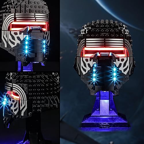 Miniatura 5 de Vaodest Luz LED para casco Lego Boba Fett 75277, diseño y configuración compatible con el modelo 75277 (solo luz LED, no kit de bloques de