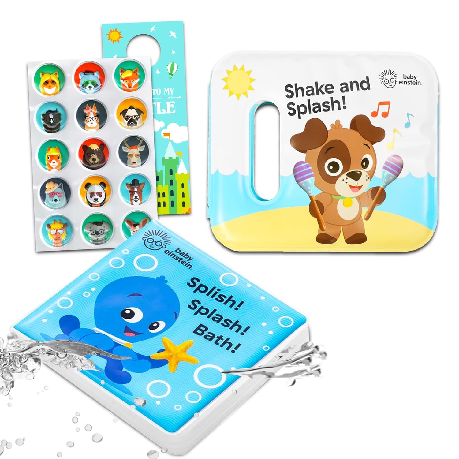 Baby Einstein Bath Book Collection Bundle 2 Pack Baby