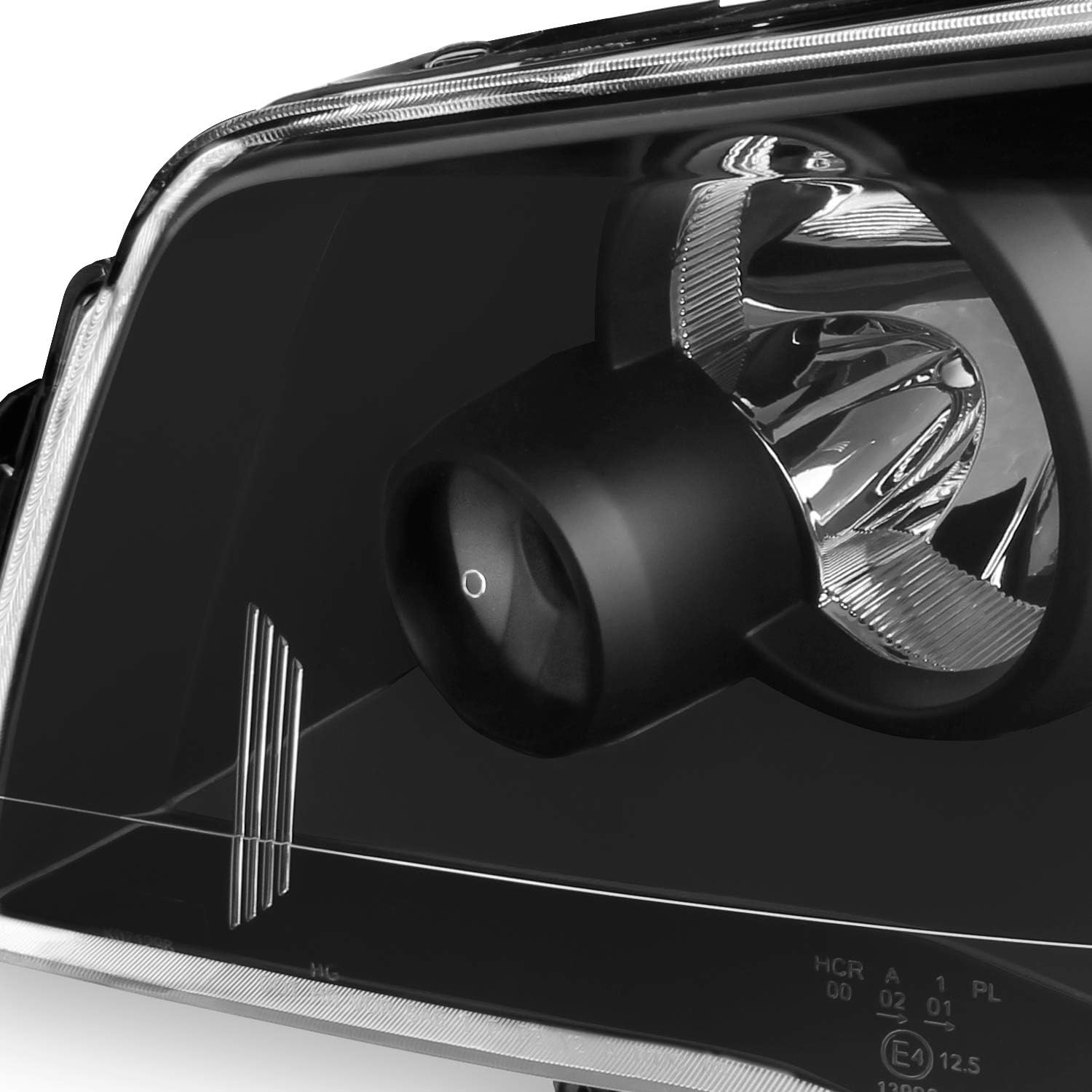 AKKON - For 2008-2016 Chrysler Town & Country | 11-20 Dodge Grand Caravan Black Headlights Headlamps Left + Right