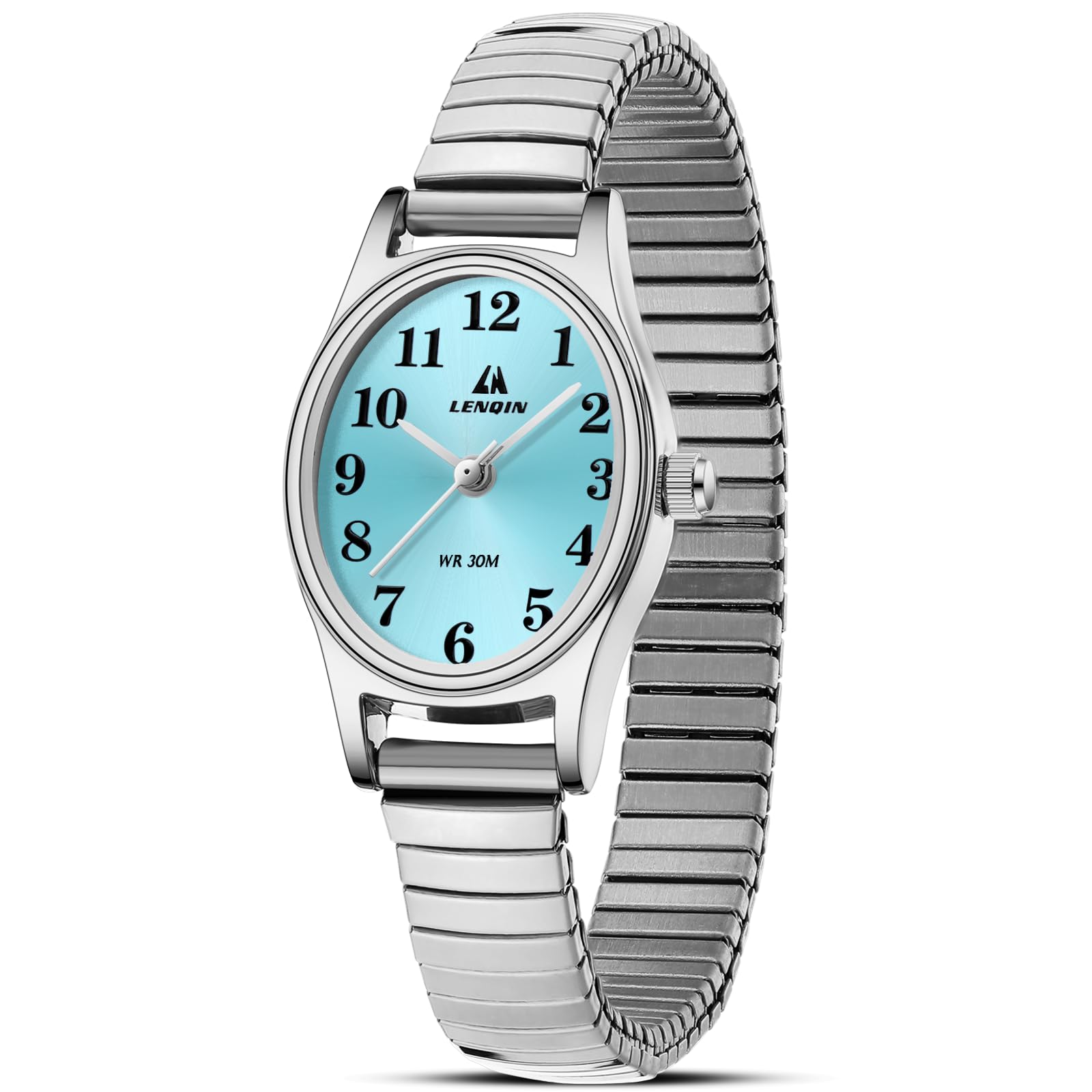 Damen Armbanduhr Wasserdicht Analog Quartz Uhr mit Elastischem Metallband | Klassisch Edelstahl Damenuhr 3ATM Wasserdichte Hochwertiges Quarzwerk