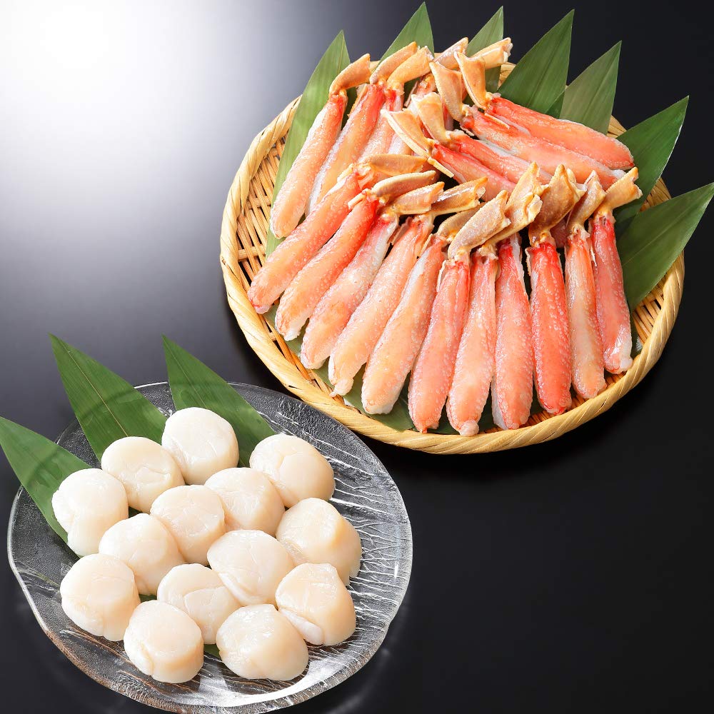 北国からの贈り物 ずわい蟹 ポーション ＆ ホタテ 玉冷 貝柱 かにしゃぶ カニ 帆立 刺身 海鮮セット