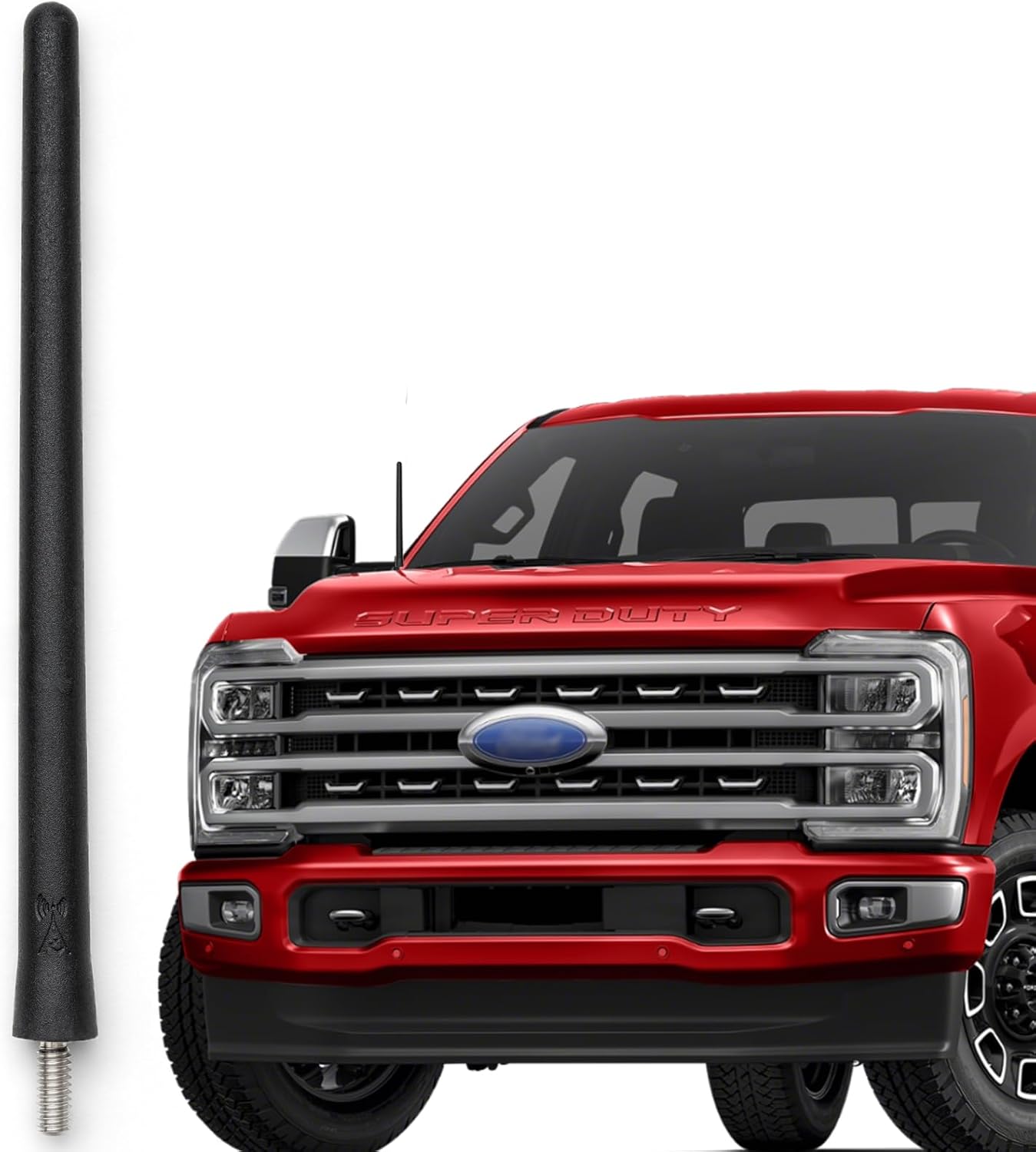 AntennaMastsRus Short Antenna Replacement for Ford F-350 | F450 (2017-2025) USA Stainless Steel Threading, Car Wash Proof, Enhanced Reception 6 3/4 Inch Rubber Truck Antenna with Internal Copper Coil AntennaMastsRus Short Antenna Replacement for Ford F-350 | F450 (2017-2025) USA Stainless Steel Threading, Car Wash Proof, Enhanced Reception 6 3/4 Inch Rubber Truck Antenna with Internal Copper Coil