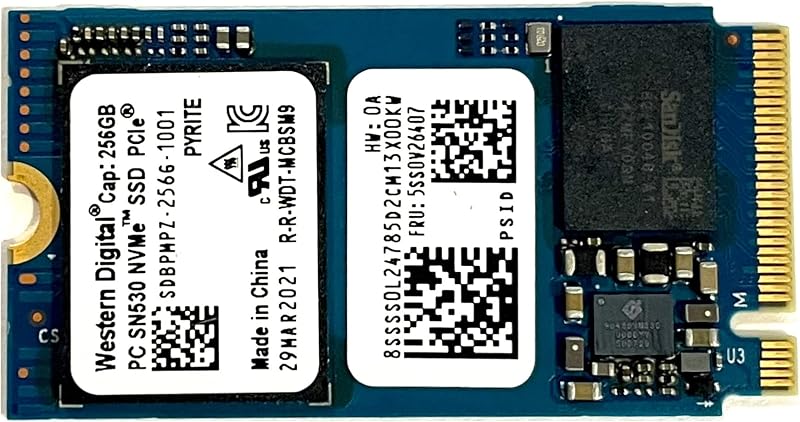 OEM WDC 256GB M.2 PCI-e NVME SSD Internal SN530 Solid State Drive 42mm 2242 Form Factor M Key