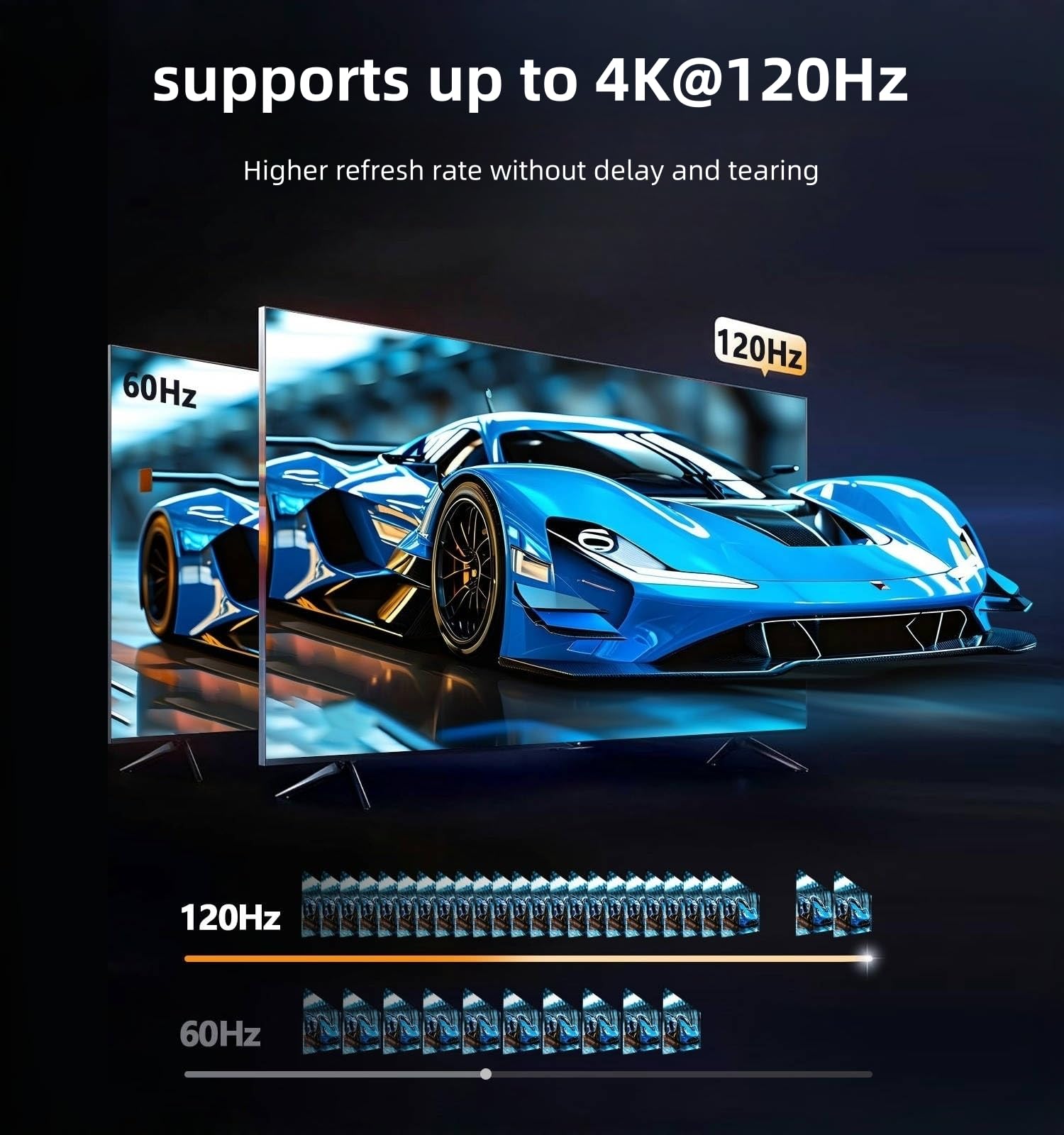 8K HDMI 2.1 Switch 5 in 1 Out, 8K @ 60Hz 4K @ 120Hz HDMI Switcher Selettore con supporto remoto 48Gbps HDR 10+ Dolby Vision/Atmos HDCP 2.3 CEC per PS5 4 Pro B0X TV Game PC Roku