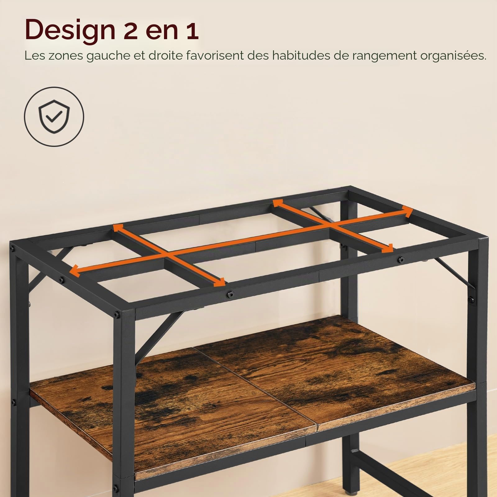 MAHANCRIS Support pour aquarium 30 gallons avec étagères 2 niveaux 76,2 cm L x 30 cm P