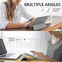 Vista 7 de MoKo Funda para iPad mini 5 2019/Mini 4 2015 (5ta/4ta Generación 7.9 pulgadas), funda delgada y ligera con soporte, protector traslúcido esmerilado