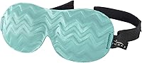 Bucky Ultralight Chevron Eye Mask for Travel & Sleep - Blue Ice, Petite Fit, Light-Blocking Comfort for Kids & Adults