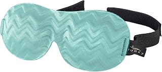 Bucky Ultralight Chevron Eye Mask for Travel & Sleep - Blue Ice, Petite Fit, Light-Blocking Comfort for Kids & Adults