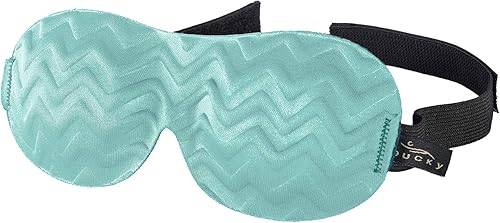 Bucky Máscara de ojos ultraligera para viajar y dormir Chevron, hielo azul, talla única, Azul Ice, Máscara de ojos ultraligera para viajar y dormir