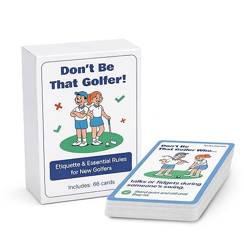 Jazzoo Don't Be that Golfer! Golf Etiquette Cards for Beginners