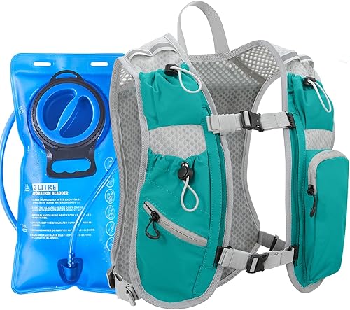 Miniatura 24 de Chaleco de correr para mujeres y hombres, mochila de hidratación para correr, chaleco para corredores, chaleco de hidratación, con soporte frontal