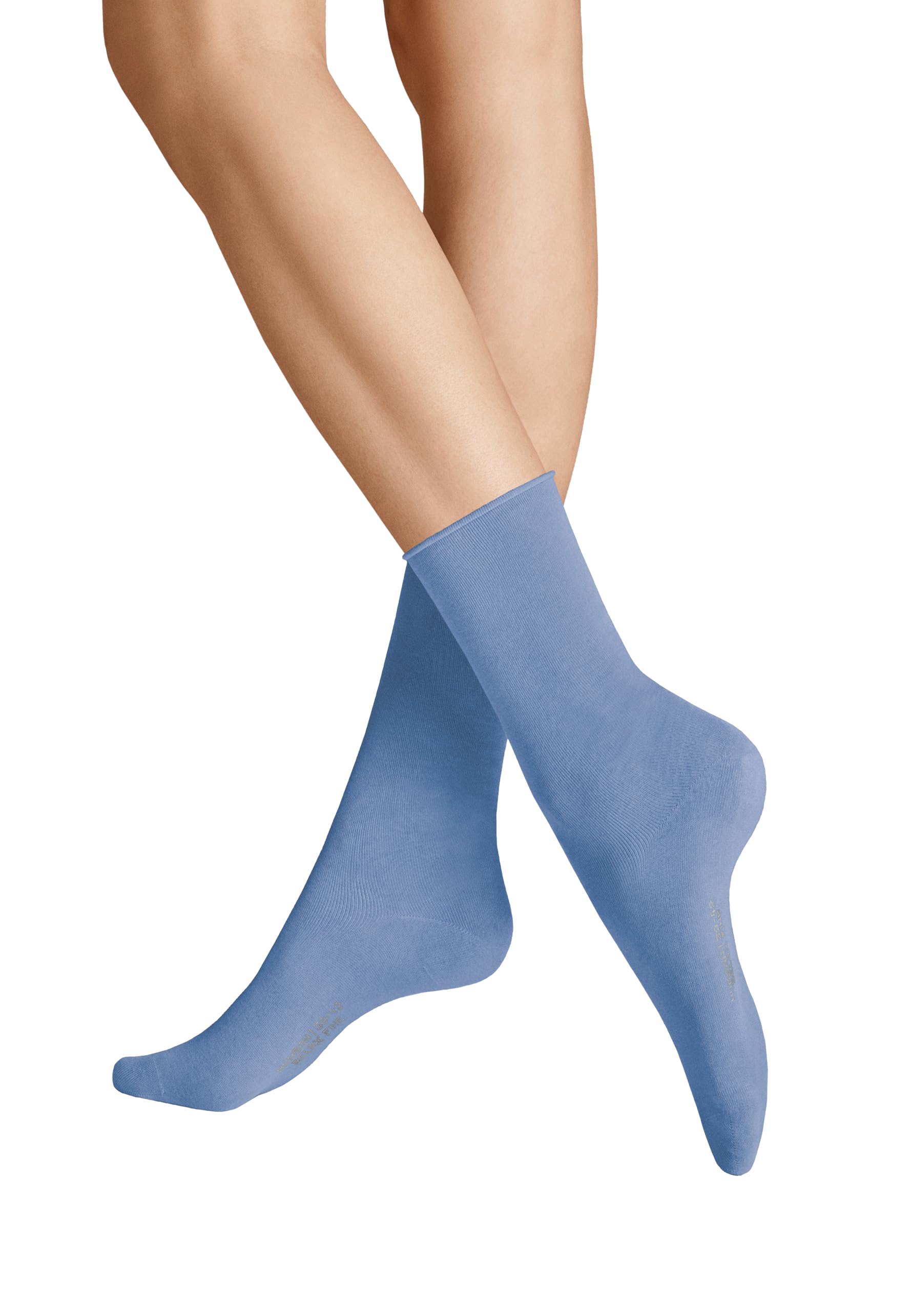 Hudson Women's Relax Fine Rollrand Socks, Water Blue 0955, 35-38
