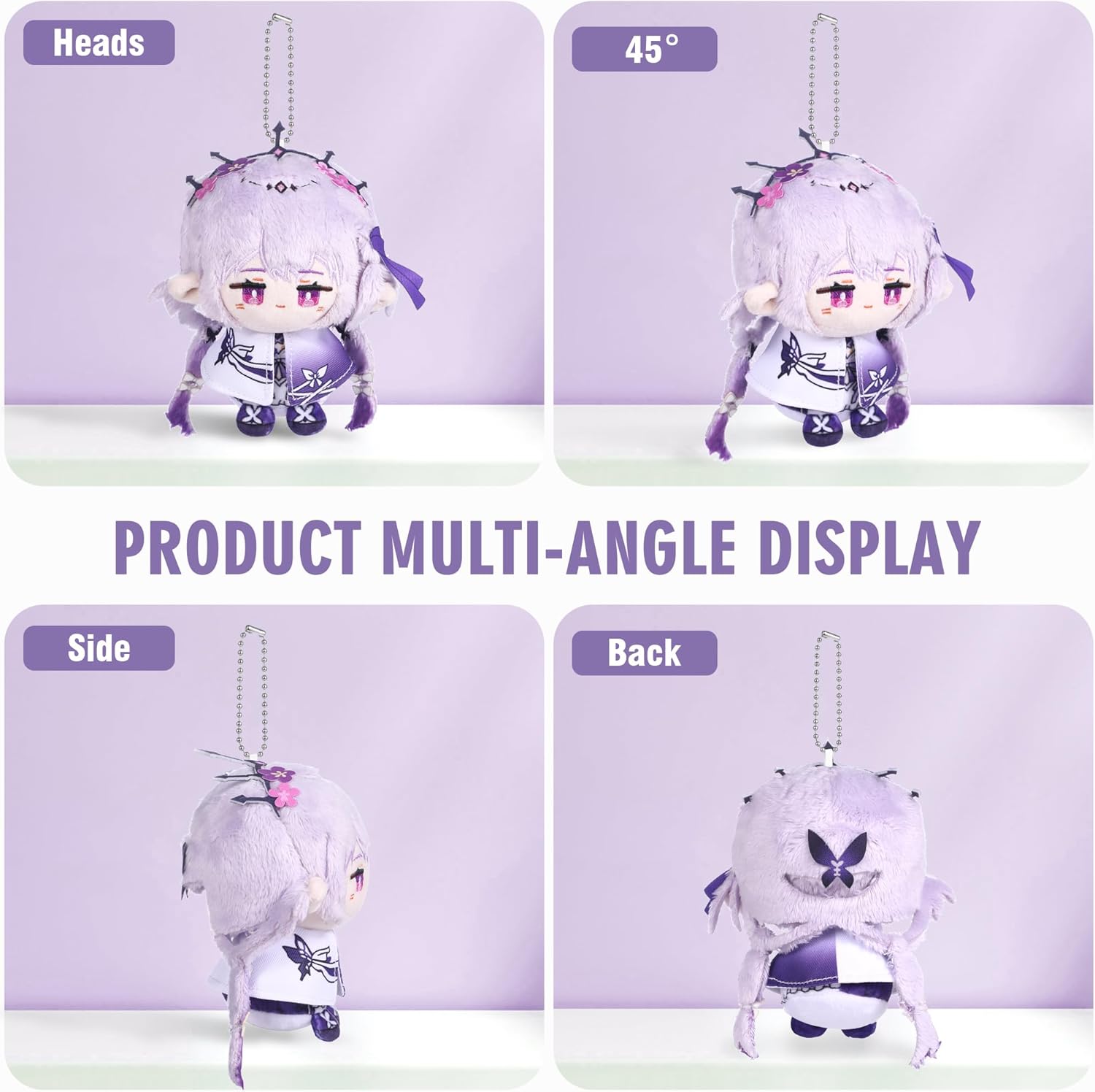 UTIEHD Anime Game HSR Character Keychain Pendant, 4 Inch Collectible Figure for Backpacks Bags and Keys for Fans - Image 3