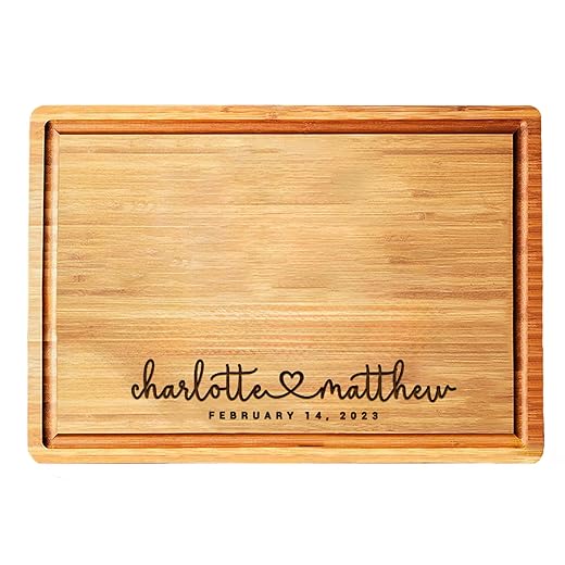 Personalized Wood Engraved Cutting Board - Custom Unique Gift for couples - Wedding Gift, Anniversary Gift, Housewarming Gift,