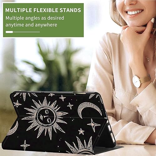 Vista 187 de Funda para Kindle de 6 pulgadas (11.ª generación, versión 2024/2022) delgada de piel sintética, ajustable, multiángulo, Smart Shell con función