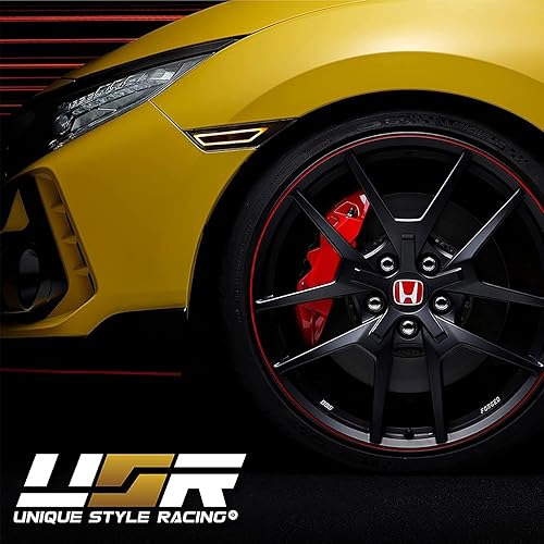 Miniatura 9 de USR UNIQUE STYLE RACING DEPO - Marcadores laterales cívicos de 10 generación, estilo Carrera, barra de luz LED, lámpara de parachoques delantero