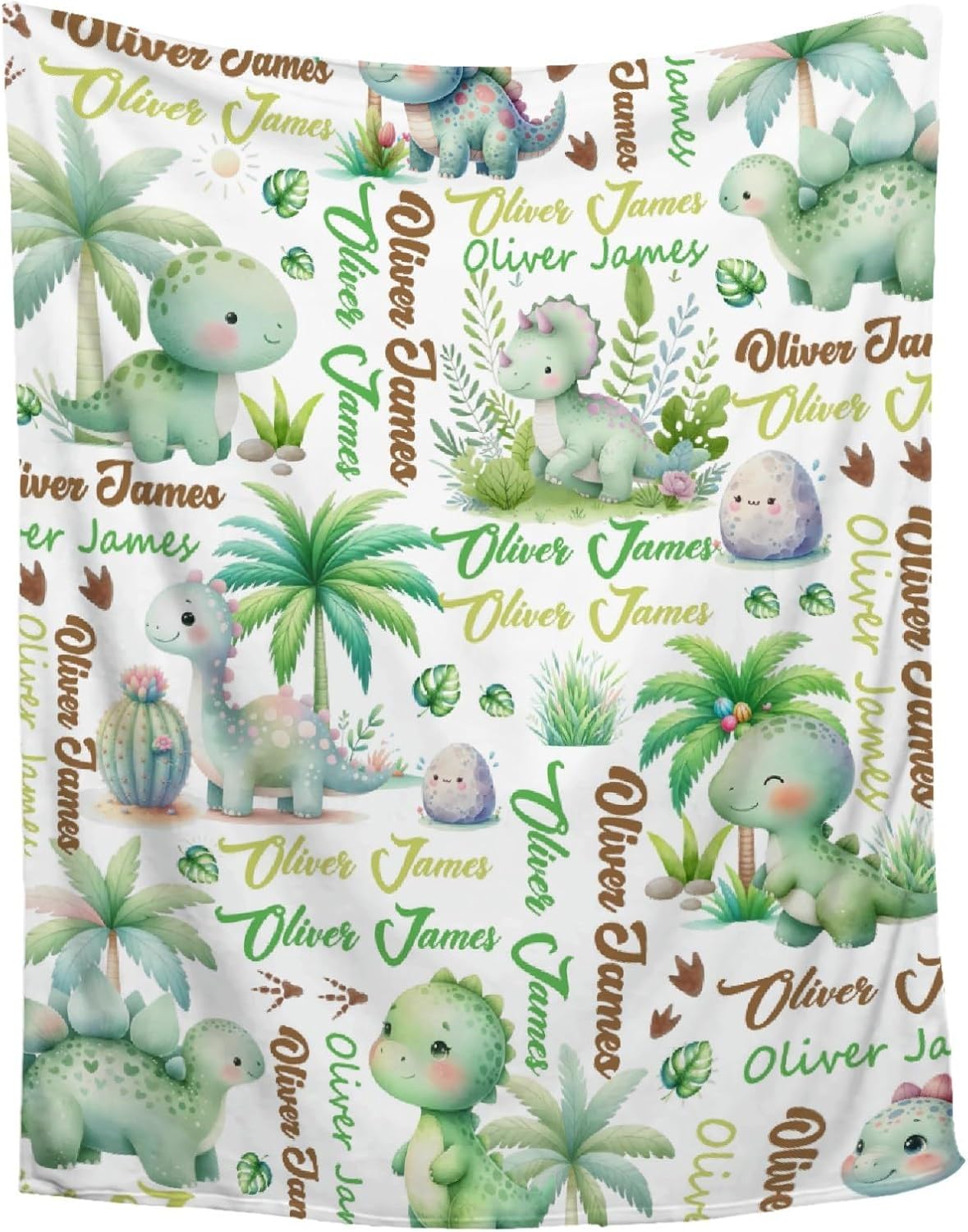 Dinosaur Blanket Gifts, Ultra Soft Flannel Blanket for Boys Girls, Dino Throw Blanket Home Decor for Couch Sofa Bed for All Season, Gifts for Dinosaur Lover,60"x80"-Adults/Queen Size