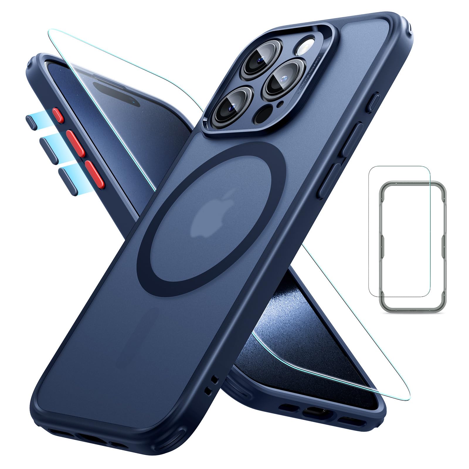 Amazon.com: ESR for iPhone 15 Pro Max Case Set, Translucent Matte 