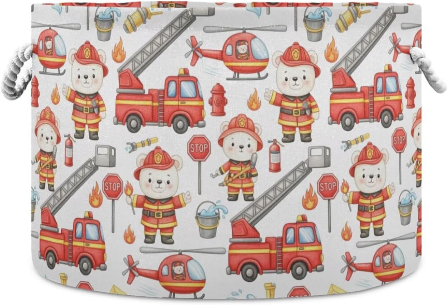 Rainbow Black White Plaid Print Round Storage Basket Checkered Large Laundry Hamper 20 x 20 x 14 Inches Organizer Bin with Cotton Rope Handles Clothes Storage Bag for Nursery Bedroom Living Room Decor