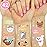 xo, Fetti Cat Temporary Tattoos for Kids - 42 Glitter Styles | Animal Birthday Supplies, Pet Lover Party Favors, Meow Arts and Crafts