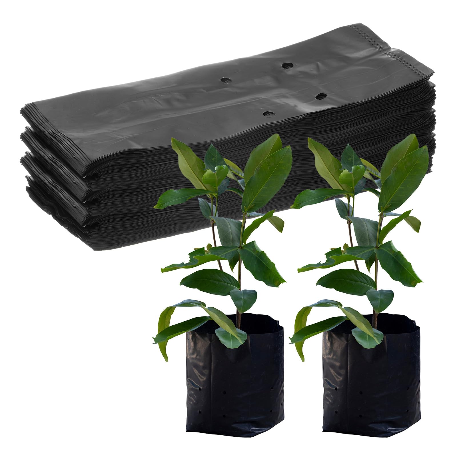 M METERXITY 200-Pack Nursery Growing Bags