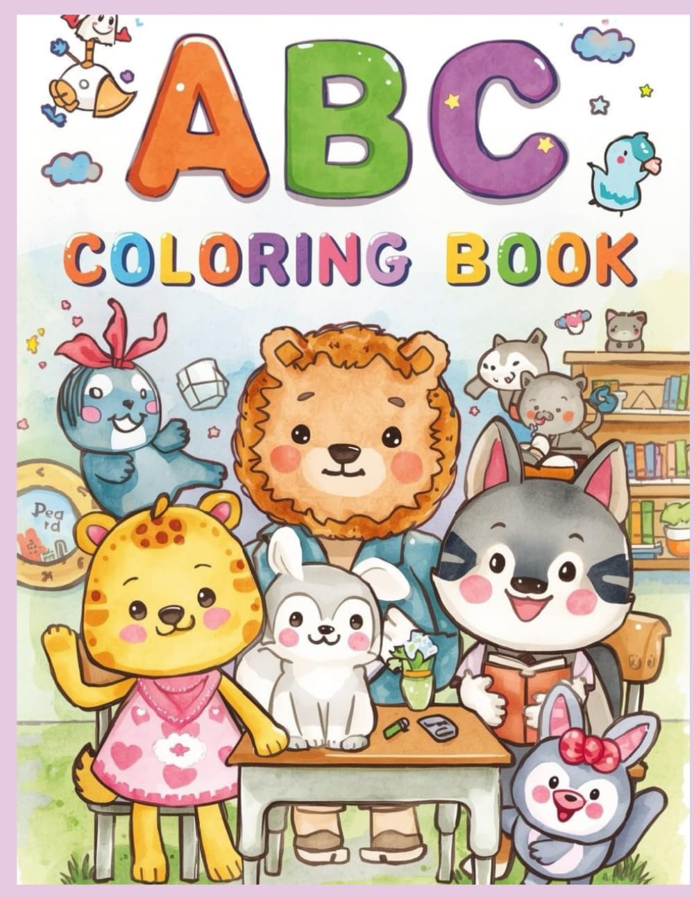 Kawaii Animals ABC Tracing & Coloring Book: Cute Animals A–Z, Letter Tracing Practice, and Fun Coloring Pages for Preschool, Kindergarten & Toddlers