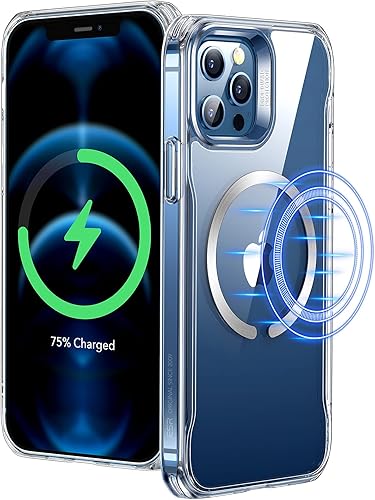 ESR Sidekick - Funda híbrida compatible con iPhone 12 Pro Max (2020), con carga magnética inalámbrica HaloLock, parte trasera resistente a los