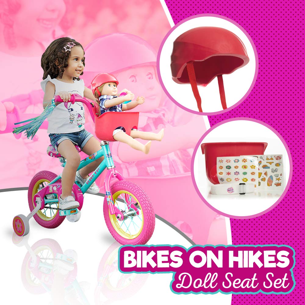 doll bike seat and helmet