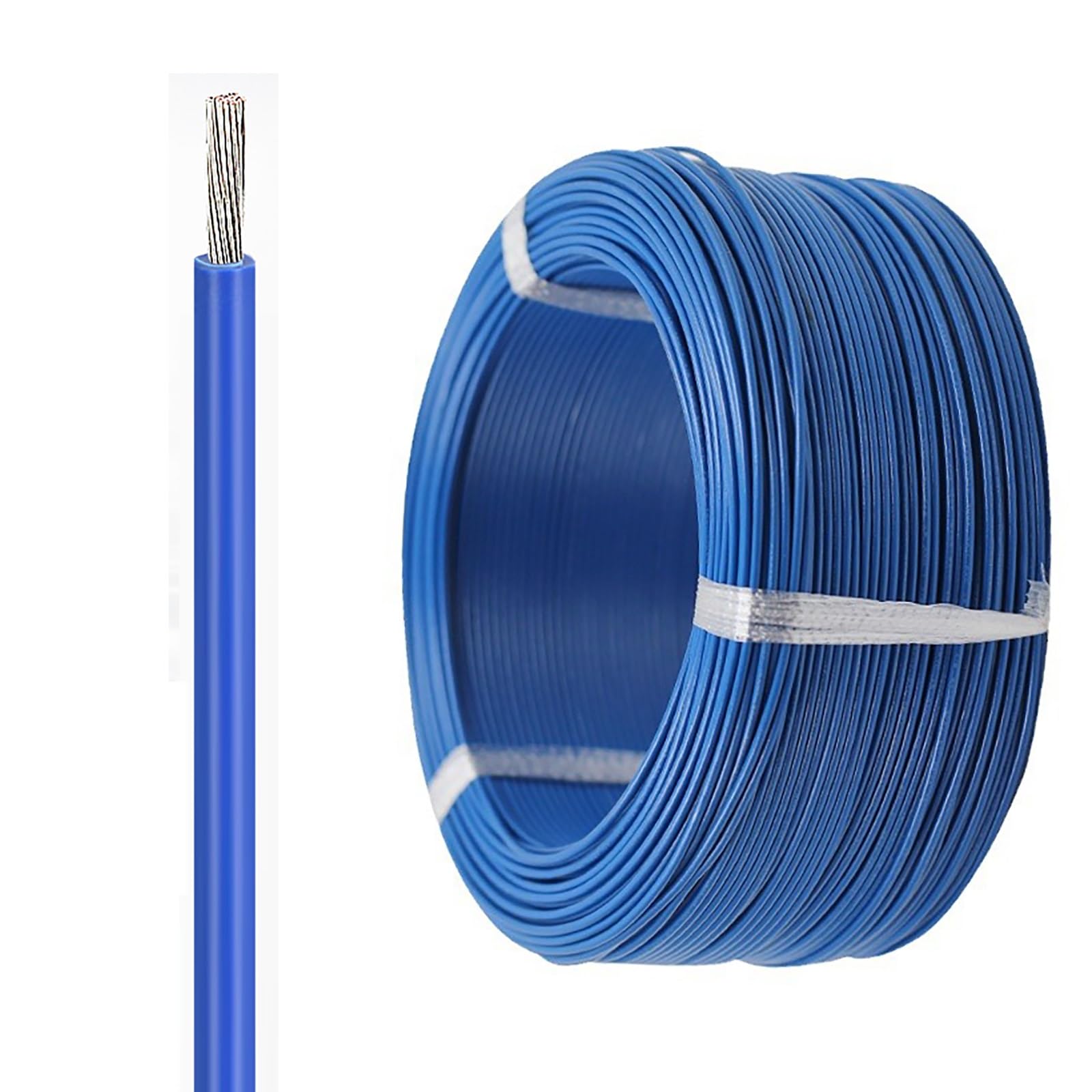 Fil de câblage multibrin 20 AWG contre les pannes électriques de robot et imprimante 3D 600V bleu