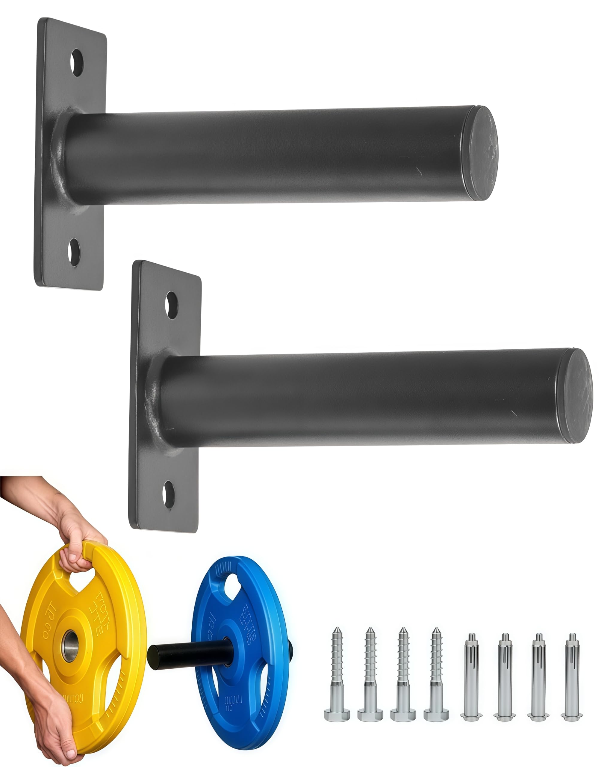 Juego de 2 soportes para discos de pesas de 50 mm