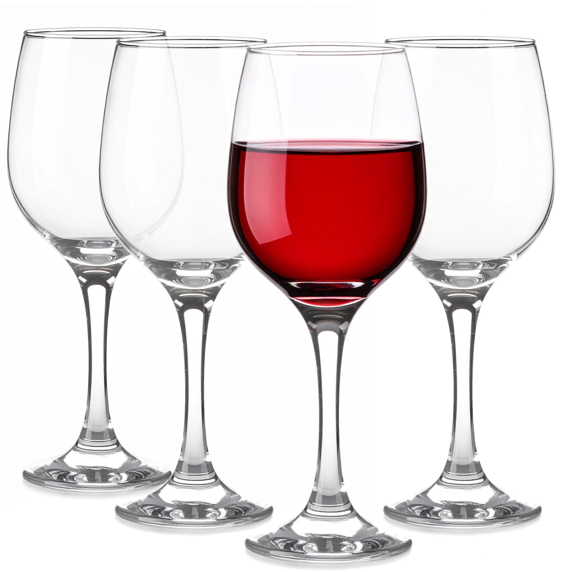 Glasmark KROSNO 1992 Wine Glasses Set of 4 300 ml White Wine Glasses Red Wine Glasses Wine Glass Dessert Cocktail Water Glasses Dishwasher Safe