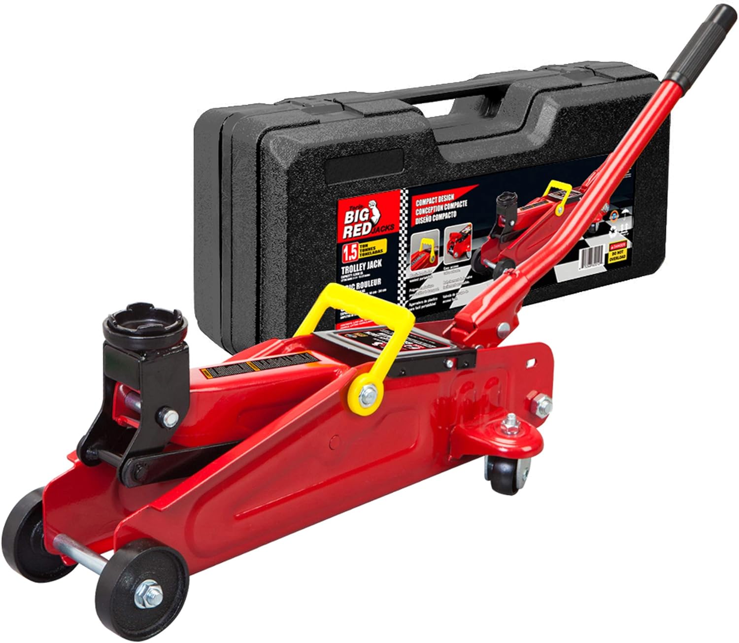BIG RED T820014S Torin Hydraulic Trolley Service/Floor Jack with Blow Mold Carrying Storage Case