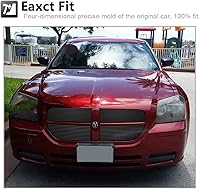 Vista 6 de Rejilla delantera negra para Dodge Magnum 2005-2007 excepto SRT8 Combo de rejilla negra Billet