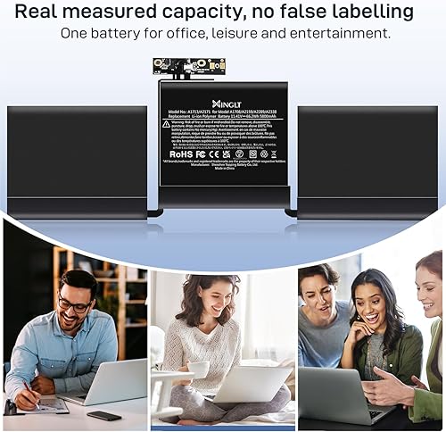 Miniatura 5 de Reemplazo de batería A1708 para MacBook Pro de 13 pulgadas, modelo A1708 (2016, 2017) A2159 (2019) A2289 (2020) A2338 (2020, 2022), batería A1713