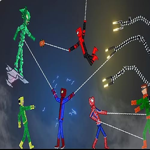 Spider Man Team in People Playground