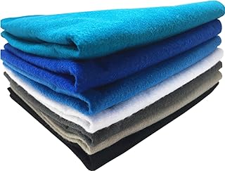 Felt Squares, Misscrafts 7pcs 18" X 18" 1.4mm Thick Soft Felt Fabric Sheet Nonwoven Assorted Colors Patchwork Pack with Thread Bag for DIY Craft Patchwork Sewing Winter Series
