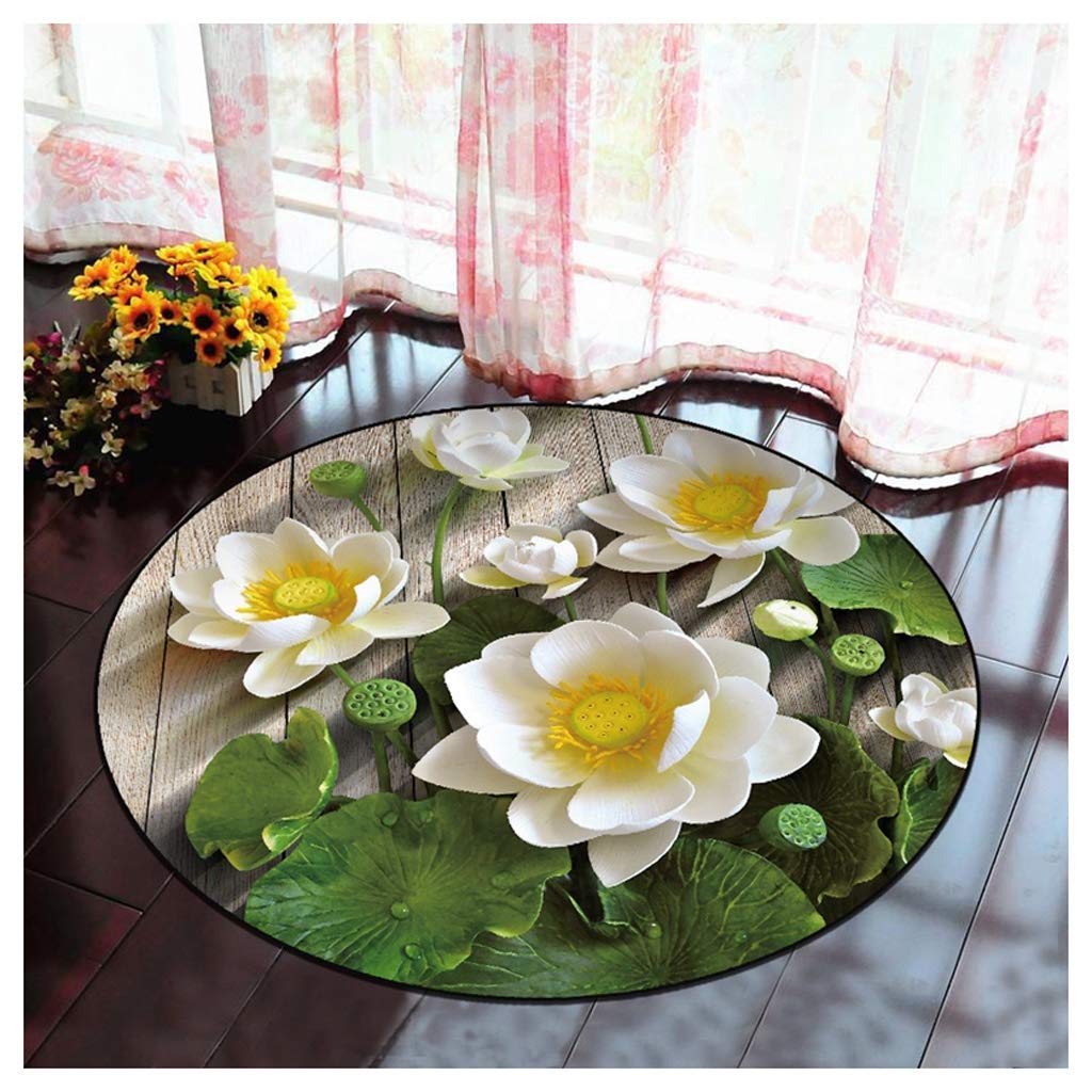 Tapis déco rond motif 3D pour une atmosphère douce et cocooning