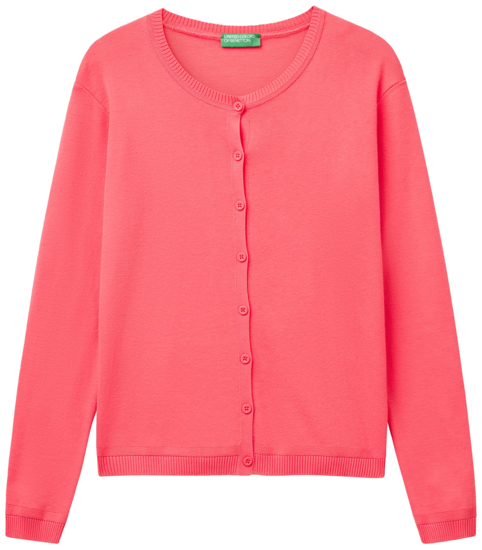 United Colors of Benetton Maglia Coreana M/L 1091d5558 Maglione Cardigan Donna (Pacco da 1)