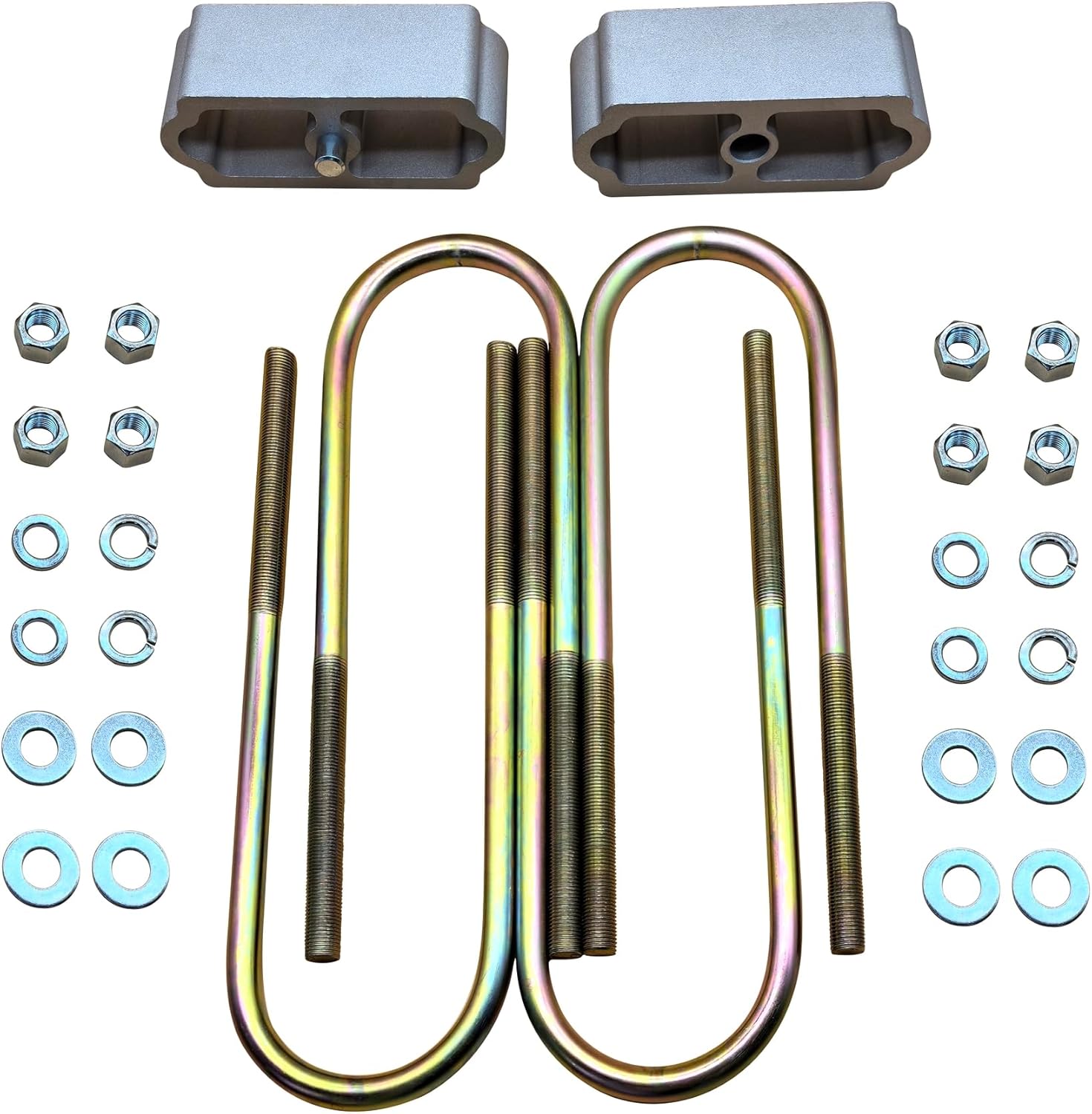 2" Rear Lowering Block w/11'' U-Bolts Suspension Body Kit for Chevrolet Bel Air Two-Ten Series One-Fifty Series Sedan Delivery L6 3.8L 1955 1956 1957