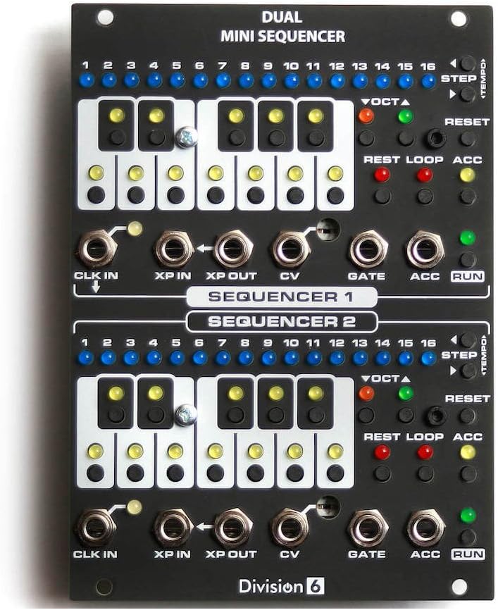 Division 6 Dual Mini Sequencer V2 Eurorack DIY Kit
