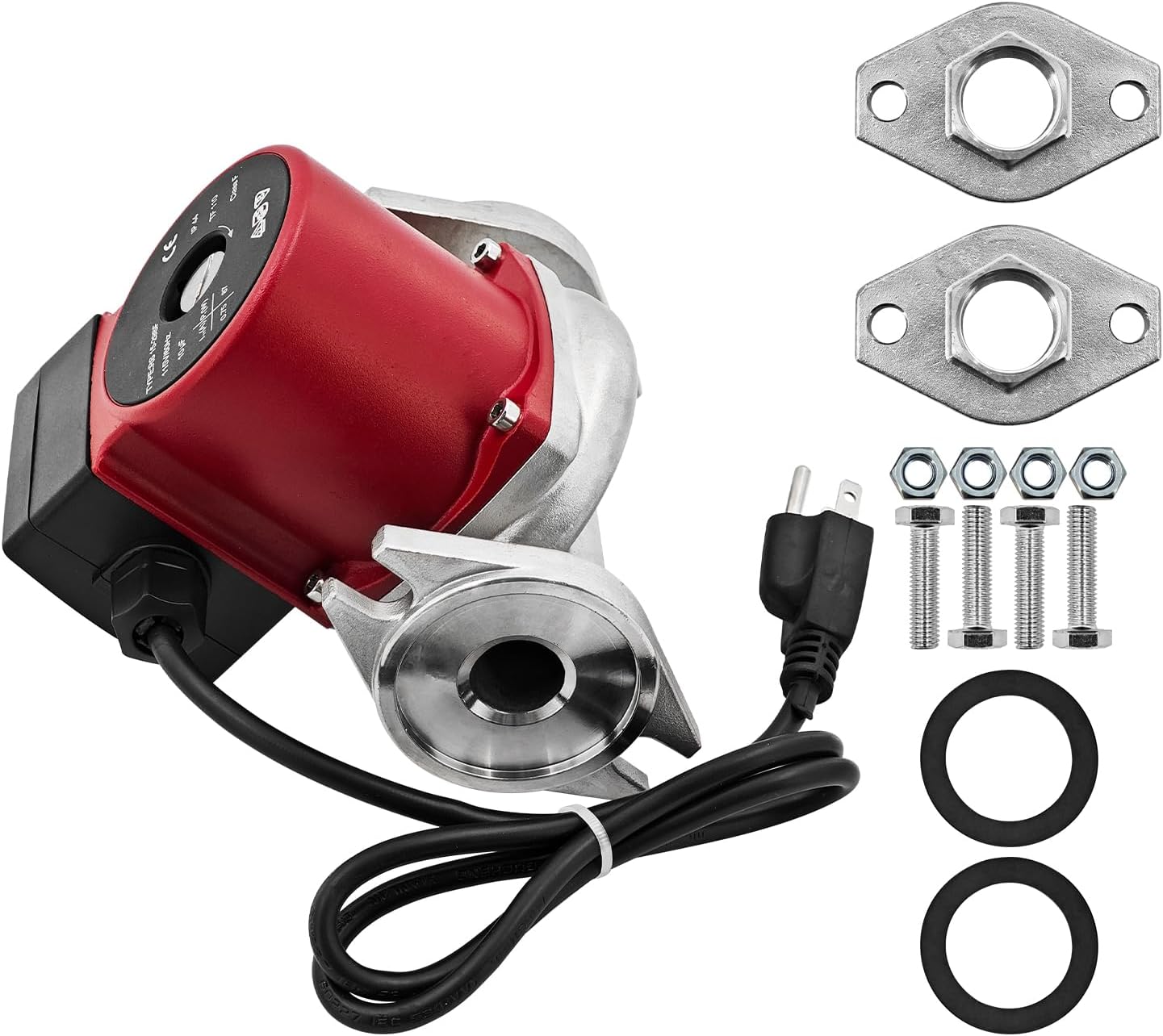 59896771 Water Circulator Pump 115V 1/12HP Compatible with Grundfos UP15-29SF, Single Phase, 1/12 Horsepower Stainless Steel Circulator Pump