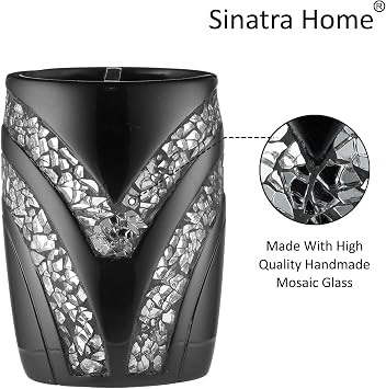 Popular Bath Sinatra Collection Tooth Brush Holder, Black