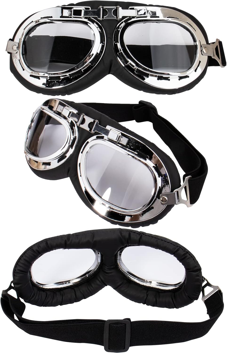 Peicees Aviator Hat and Goggles for Adult Men Women Vintage Pilot Hat Costume Winter Trapper Hat with Fur Ear Flaps Fleece - Image 8