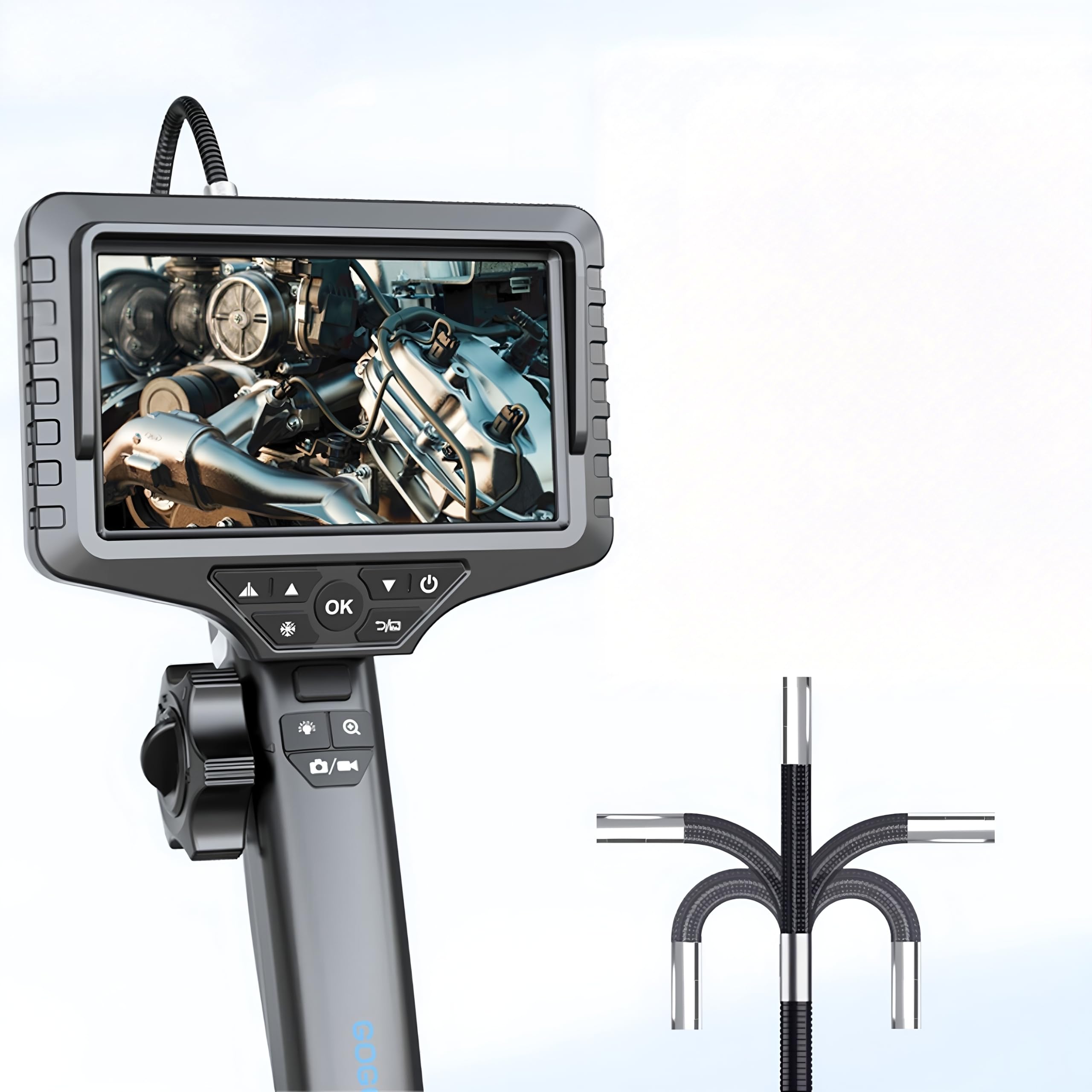 Borescope GL-500M Inspection camera Endoscope 6mm 5M Single Lens 1080P