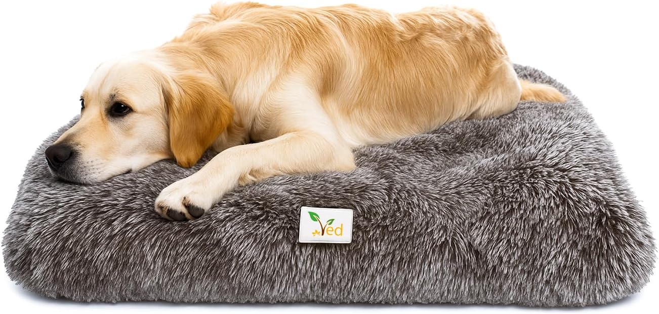 Ved Cama Perro Grande – Camas para Perros Grandes – Colchón para Perros Lavable – Cama Invierno para Perro – Eheyciga Cama Perros Medianos Rectangular